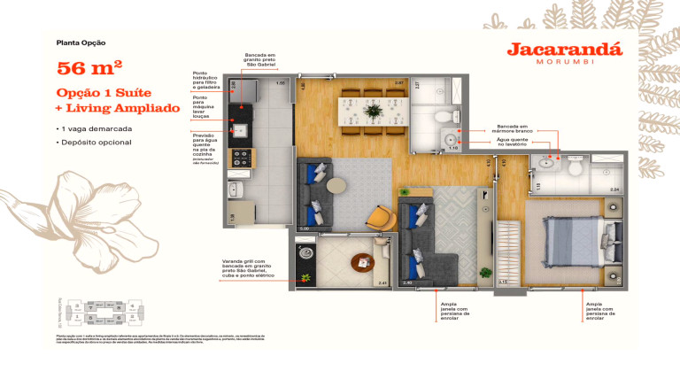 Imagem Apartamento com 2 Quartos à Venda, 56 m² em Vila Andrade - São Paulo