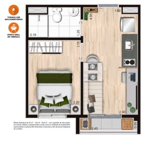 Imagem Apartamento com 2 Quartos à Venda, 39 m² em Centro - São Paulo Imagem Apartamento com 2 Quartos à Venda, 39 m² em Centro - São Paulo