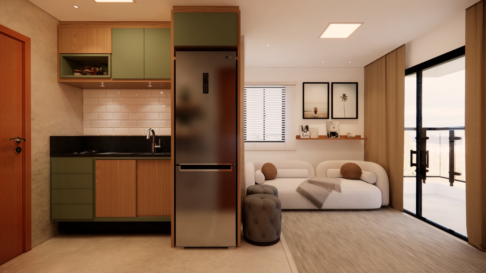 Imagem Flat com 1 Quarto à Venda, 21 m² em Centro - Tamandaré
