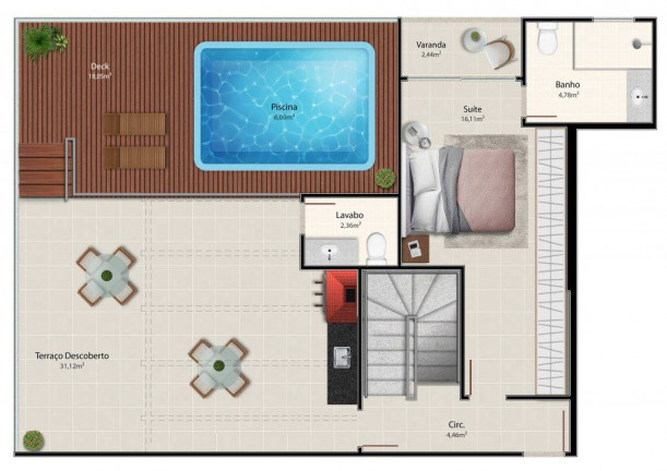 Imagem Apartamento com 3 Quartos à Venda, 101 m² em Itapuã - Vila Velha