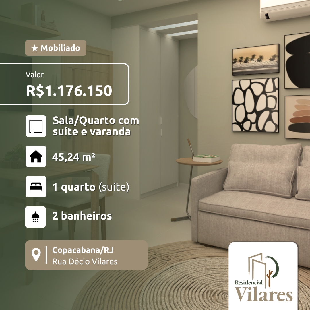 Imagem Apartamento com 1 Quarto à Venda, 33 m²em Copacabana - Rio de Janeiro Imagem Apartamento com 1 Quarto à Venda, 33 m²em Copacabana - Rio de Janeiro