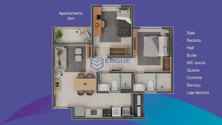 Imagem Apartamento com 2 Quartos à Venda, 50 m² em Parangaba - Fortaleza Imagem Apartamento com 2 Quartos à Venda, 50 m² em Parangaba - Fortaleza