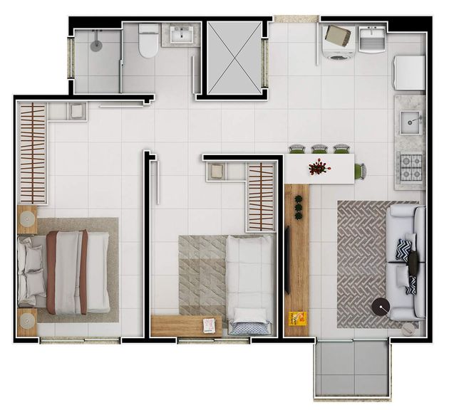 Imagem Apartamento com 2 Quartos à Venda, 49 m² em Praia De Fora - Palhoça Imagem Apartamento com 2 Quartos à Venda, 49 m² em Praia De Fora - Palhoça