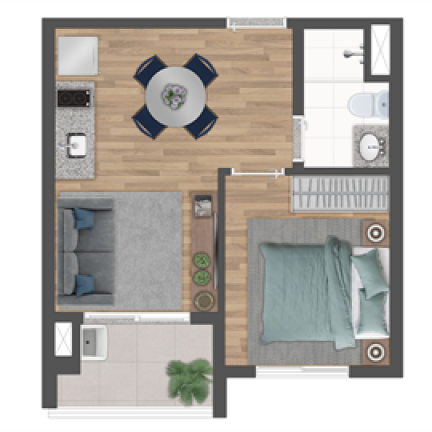 Imagem Apartamento com 1 Quarto à Venda, em Indianópolis - São Paulo Imagem Apartamento com 1 Quarto à Venda, em Indianópolis - São Paulo