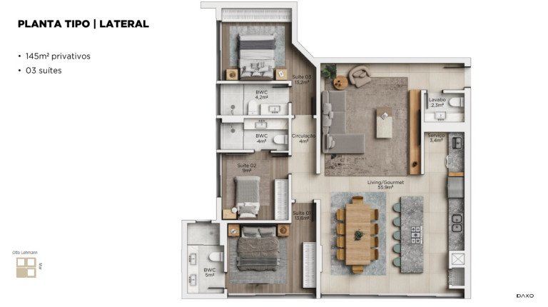 Imagem Apartamento com 4 Quartos à Venda, 195 m² em Centro - Balneário Piçarras