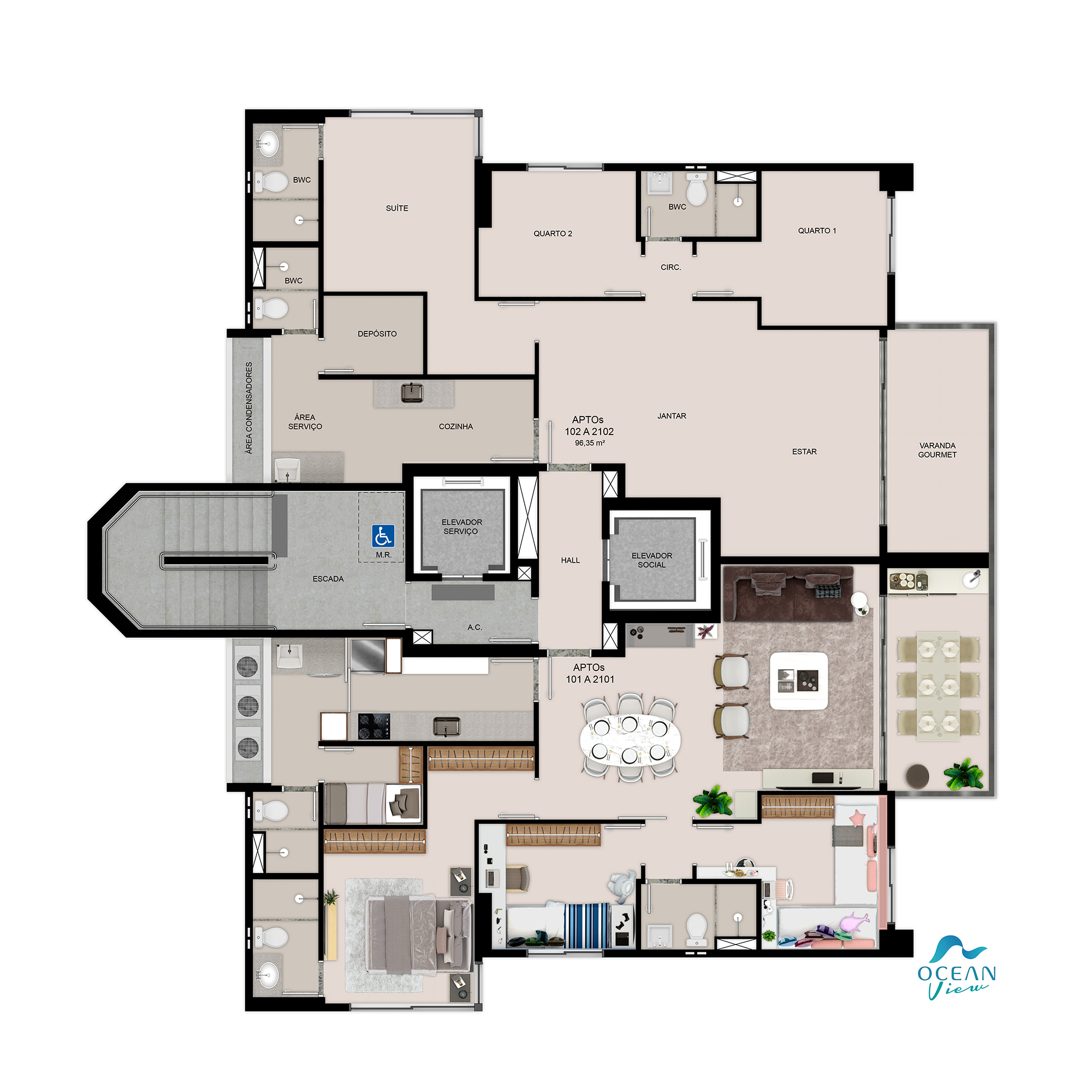 Imagem Apartamento com 3 Quartos à Venda, 96 m²em Centro - Jaboatão dos Guararapes Imagem Apartamento com 3 Quartos à Venda, 96 m²em Centro - Jaboatão dos Guararapes