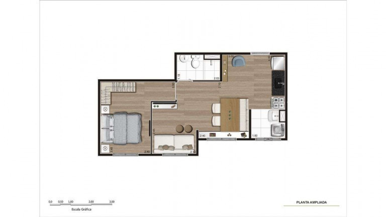 Imagem Apartamento com 2 Quartos à Venda, 35 m² em Paraisópolis - São Paulo