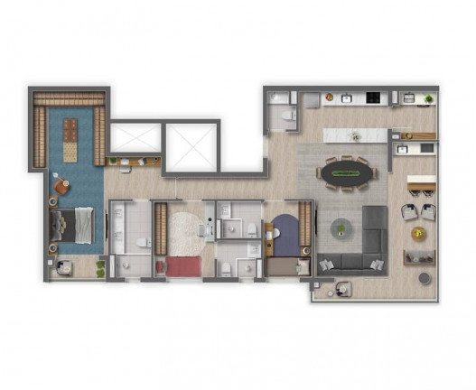 Imagem Apartamento com 3 Quartos à Venda, 120 m² em Centro Comercial Jubran - Barueri