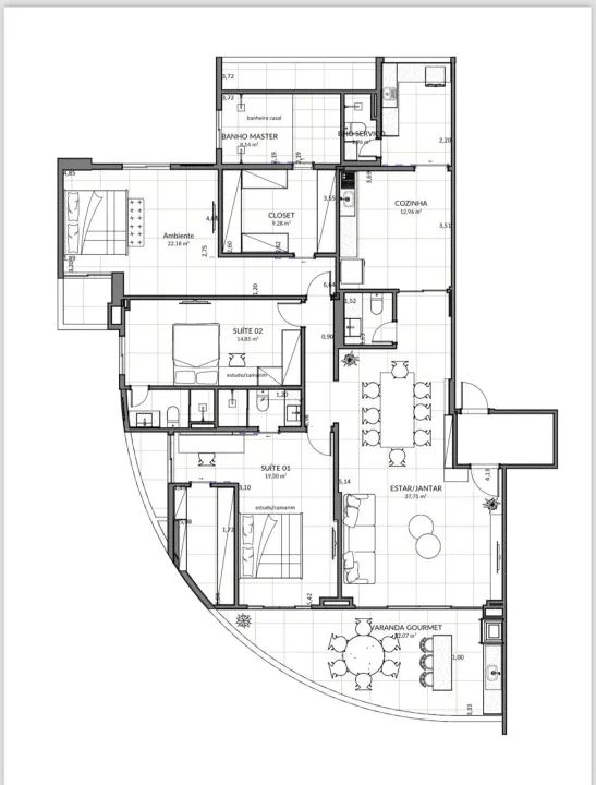 Imagem Apartamento com 3 Quartos à Venda, 200 m² em Nova Marabá - Marabá