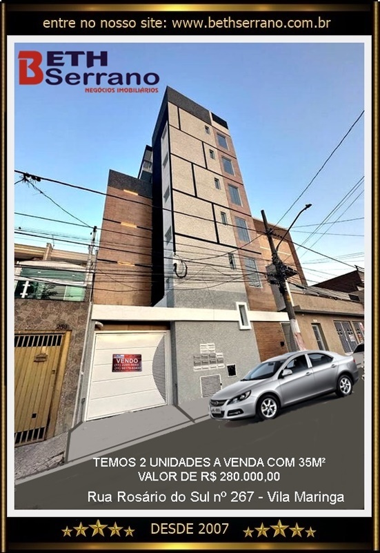 Casa de Condomínio com 2 Quartos à Venda, 35 m²em Jardim Maringá - São Paulo