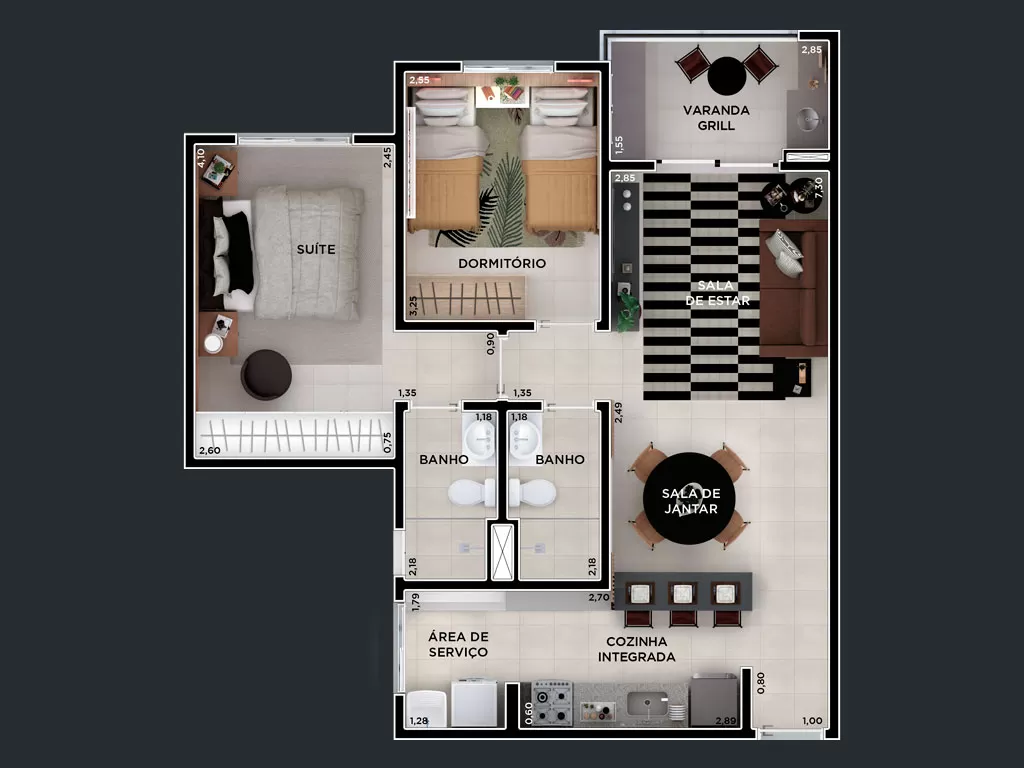 Imagem Apartamento com 2 Quartos à Venda, 64 m² em Engordadouro - Jundiaí Imagem Apartamento com 2 Quartos à Venda, 64 m² em Engordadouro - Jundiaí