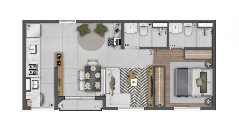Imagem Apartamento com 2 Quartos à Venda, 45 m² em Vila Lídia - Campinas