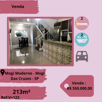 Imagem Sobrado com 2 Quartos à Venda, 213 m² em Mogi Moderno - Mogi das Cruzes Imagem Sobrado com 2 Quartos à Venda, 213 m² em Mogi Moderno - Mogi das Cruzes