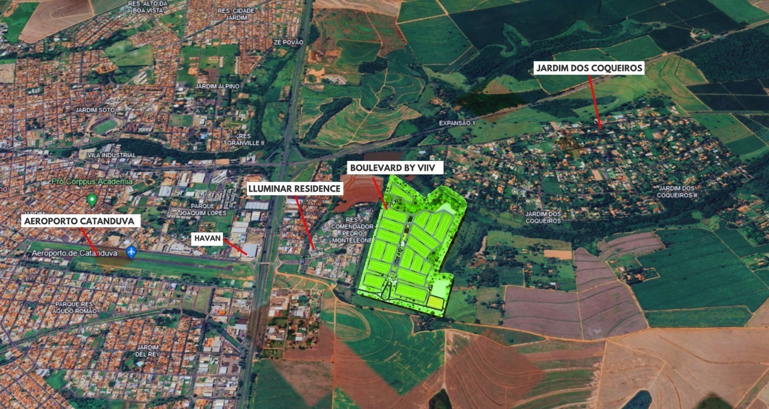 Imagem Terreno em Condomínio à Venda, 600 m²em Lot. Aeroporto - Catanduva
