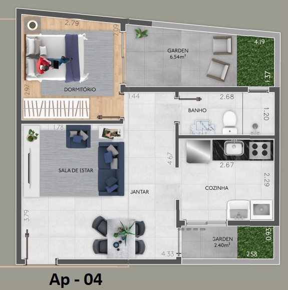 Imagem Apartamento com 2 Quartos à Venda, 50 m²em Vila Antonina - São Paulo