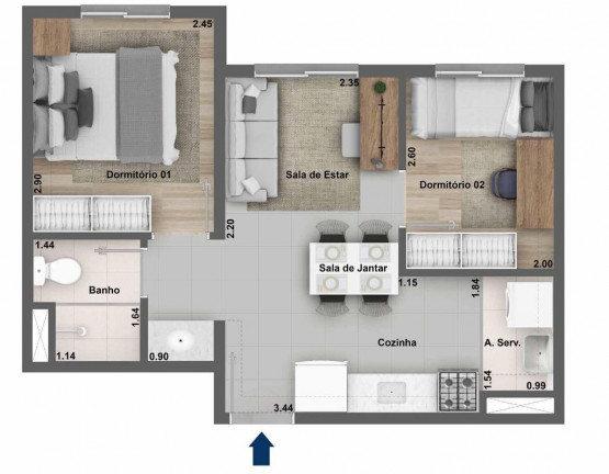Imagem Apartamento com 2 Quartos à Venda, 38 m² em Vila Norma - São Paulo Imagem Apartamento com 2 Quartos à Venda, 38 m² em Vila Norma - São Paulo