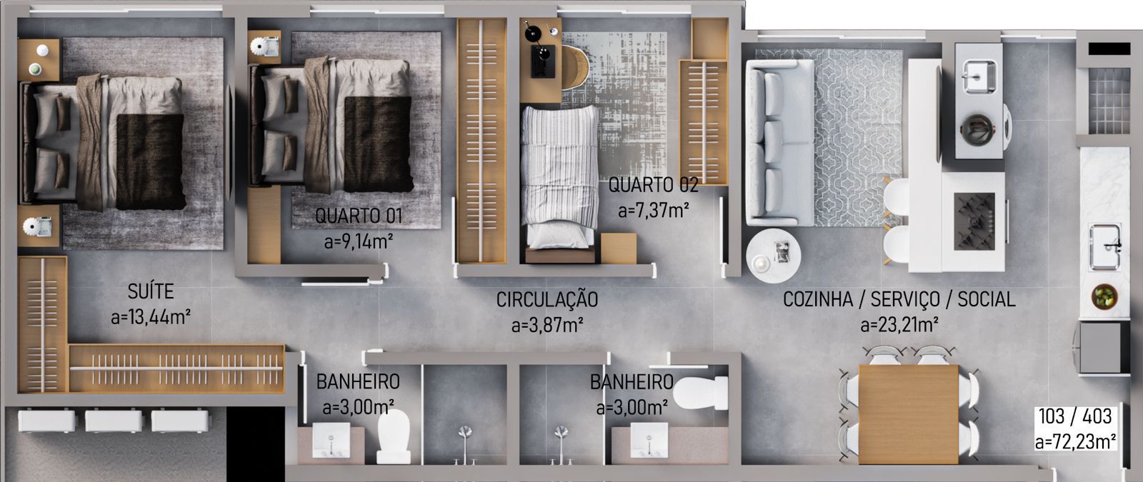 Imagem Apartamento com 3 Quartos à Venda, 72 m² em Pedra Branca - Palhoça Imagem Apartamento com 3 Quartos à Venda, 72 m² em Pedra Branca - Palhoça