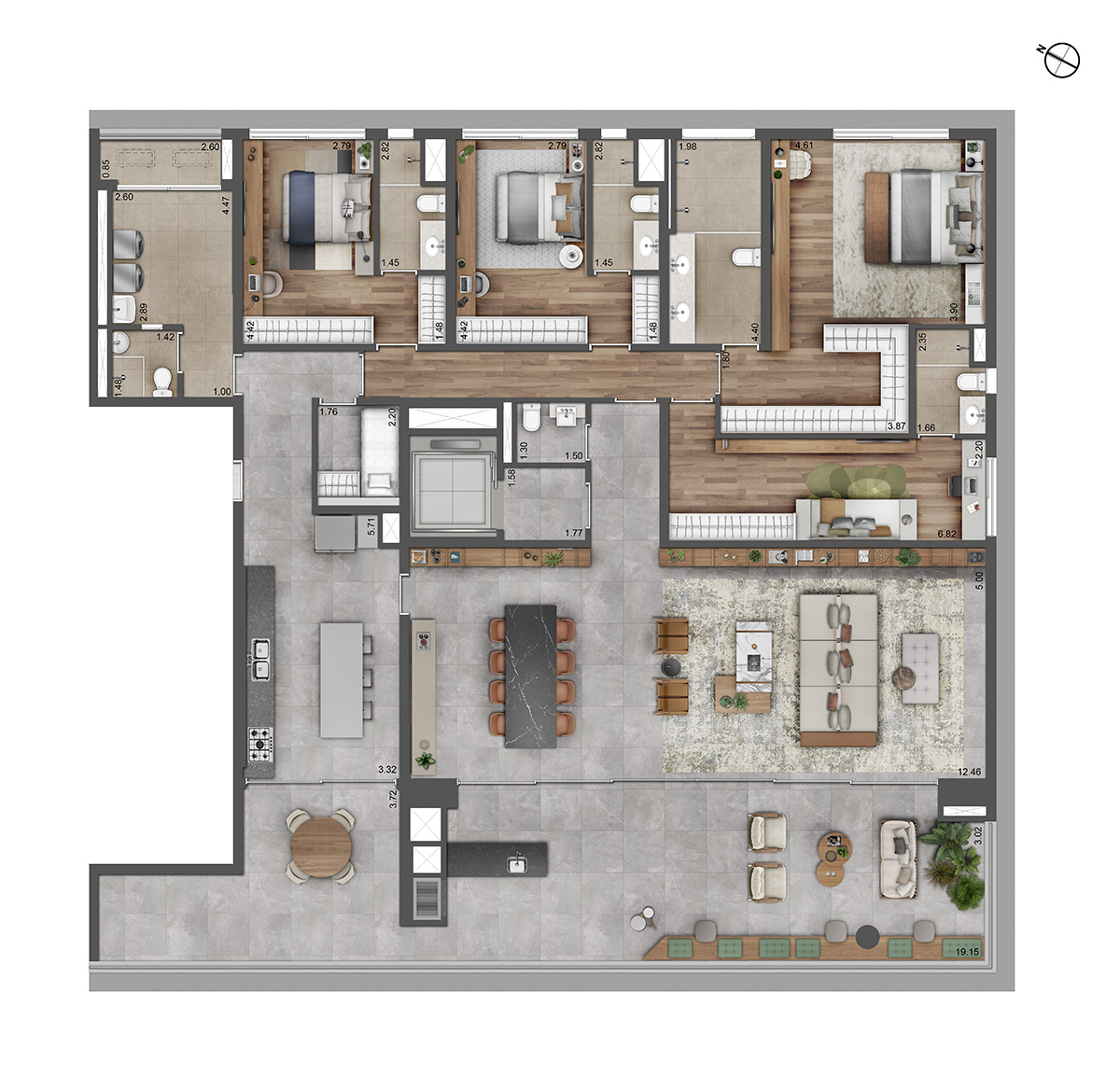 Imagem Apartamento com 4 Quartos à Venda, 327 m² em Alto de Pinheiros - São Paulo