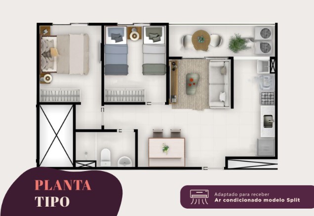 Imagem Apartamento com 2 Quartos à Venda, 48 m² em Nossa Senhora da Conceição - Paulista Imagem Apartamento com 2 Quartos à Venda, 48 m² em Nossa Senhora da Conceição - Paulista