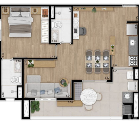 Imagem Apartamento com 2 Quartos à Venda, 62 m²em Vila Ipojuca - São Paulo