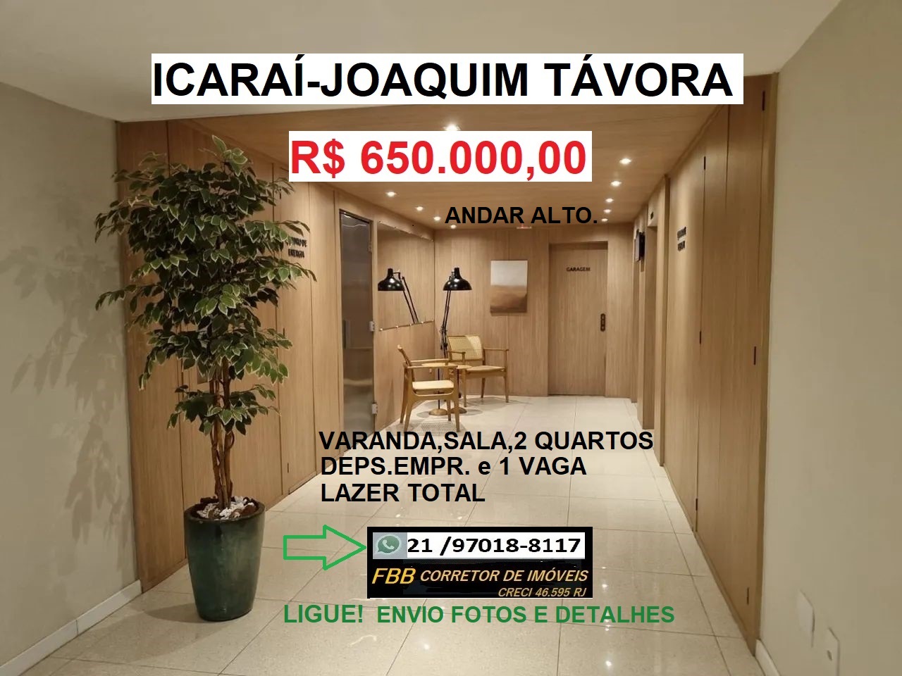 Apartamento com 2 Quartos à Venda, 62 m² em Icaraí - Niterói