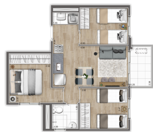 Imagem Apartamento com 2 Quartos à Venda, 39 m² em Planalto Paulista - São Paulo Imagem Apartamento com 2 Quartos à Venda, 39 m² em Planalto Paulista - São Paulo