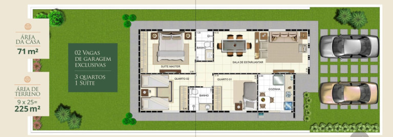 Imagem Casa de Condomínio com 3 Quartos à Venda,  em Ponta Negra - Manaus
