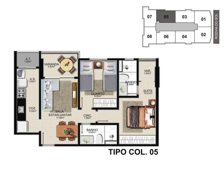 Imagem Apartamento com 2 Quartos à Venda, 65 m² em Praia de Itaparica - Vila Velha
