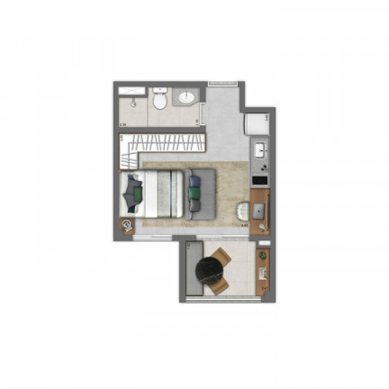 Imagem Apartamento com 1 Quarto à Venda, 28 m² em Vila Andrade - São Paulo Imagem Apartamento com 1 Quarto à Venda, 28 m² em Vila Andrade - São Paulo