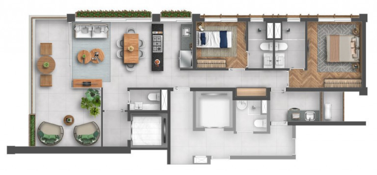 Apartamento com 2 Quartos à Venda, 105 m² em Itaim Bibi - São Paulo