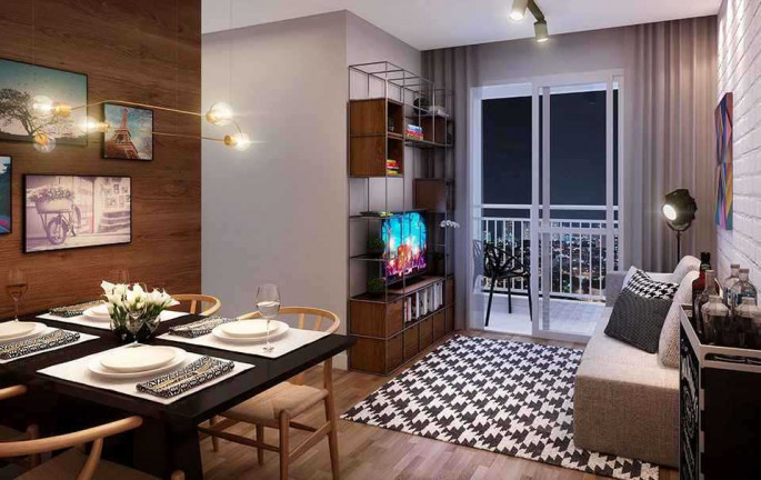 Imagem Apartamento com 2 Quartos à Venda, 48 m² em Jardim Monte Alegre - Taboão da Serra