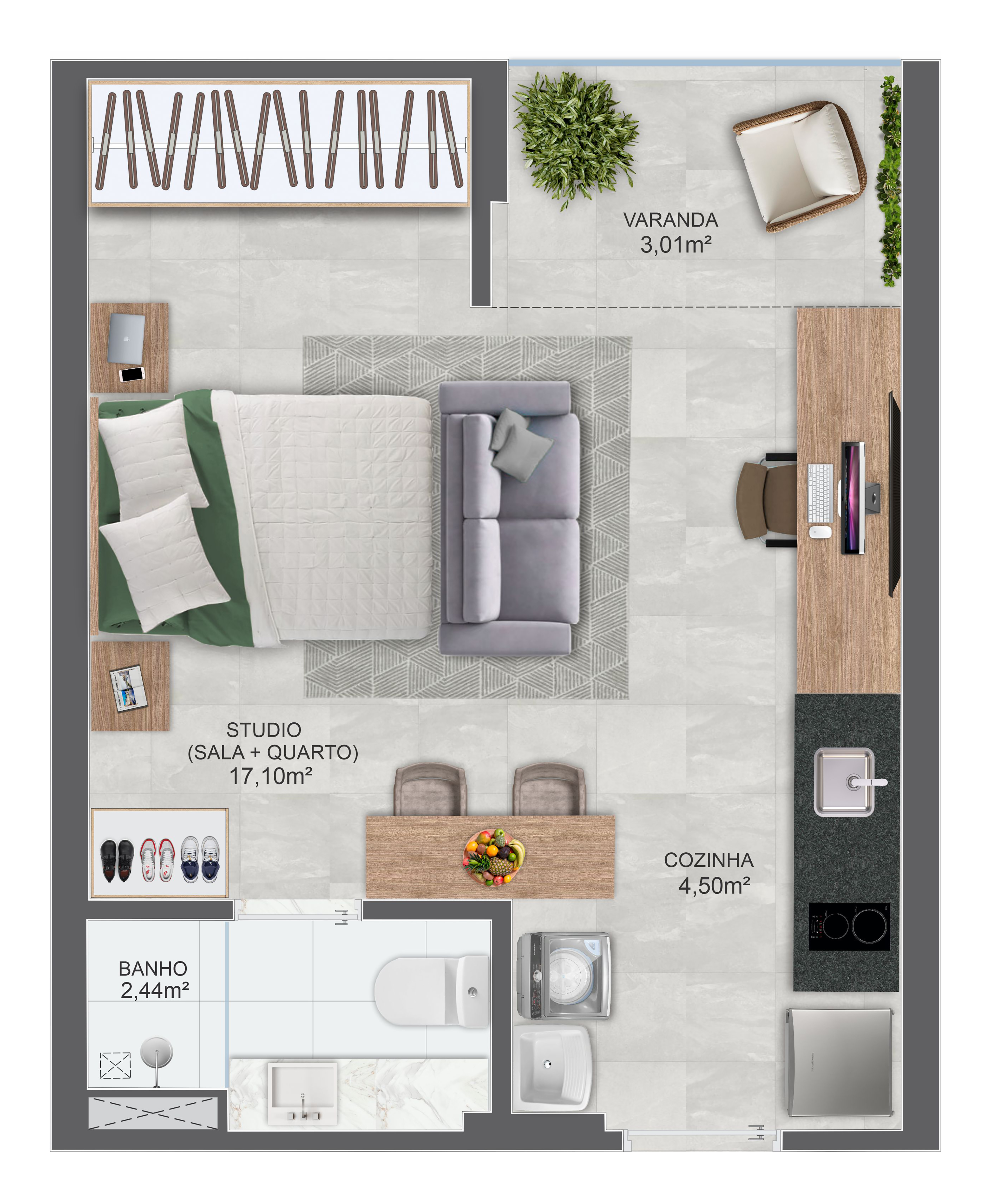 Imagem Apartamento com 2 Quartos à Venda, 60 m² em Praia da Costa - Vila Velha