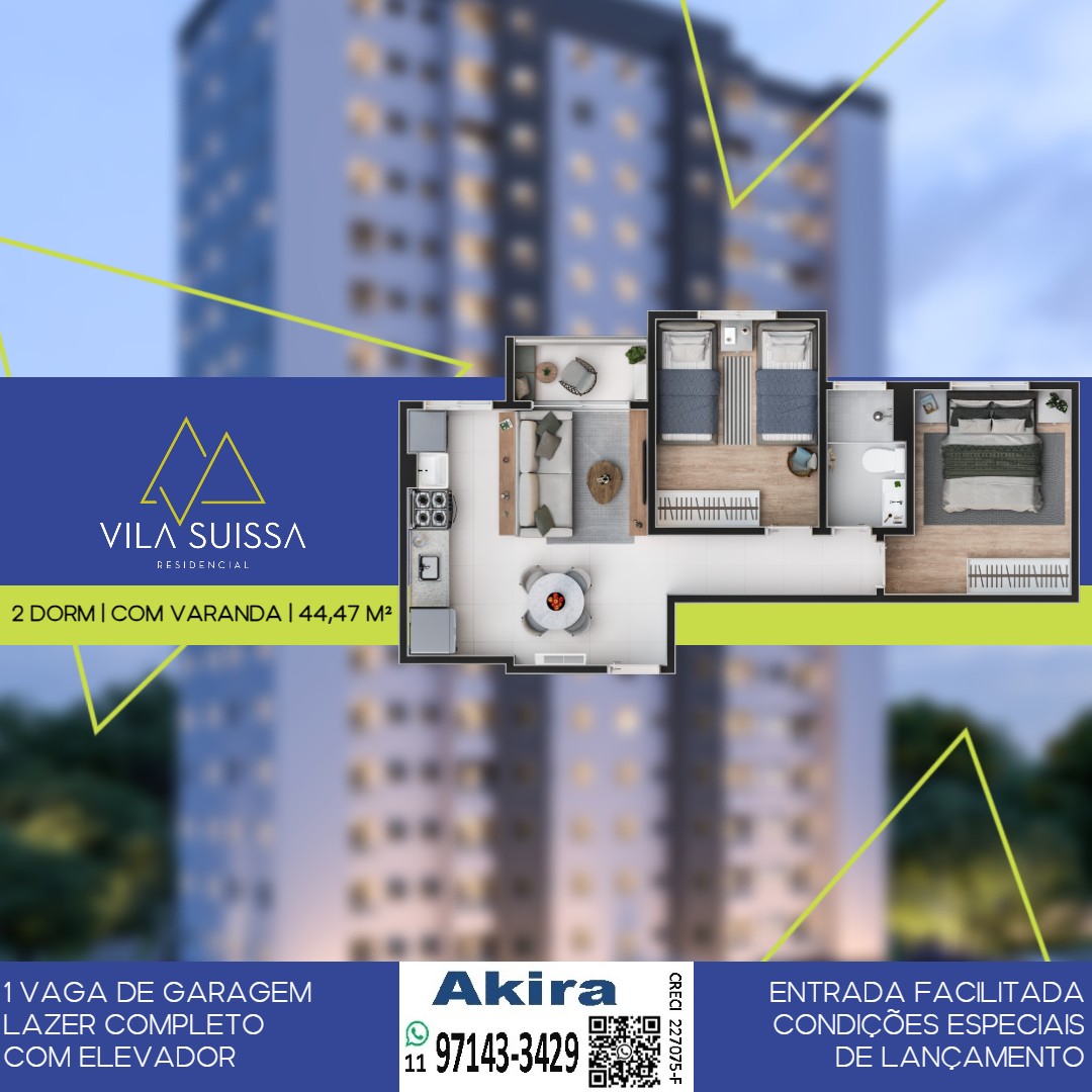 Imagem Apartamento com 2 Quartos à Venda, 42 m² em Vila Suissa - Mogi das Cruzes Imagem Apartamento com 2 Quartos à Venda, 42 m² em Vila Suissa - Mogi das Cruzes