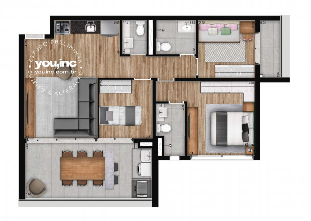 Imagem Apartamento com 3 Quartos à Venda, 87 m² em Santo Amaro - São Paulo