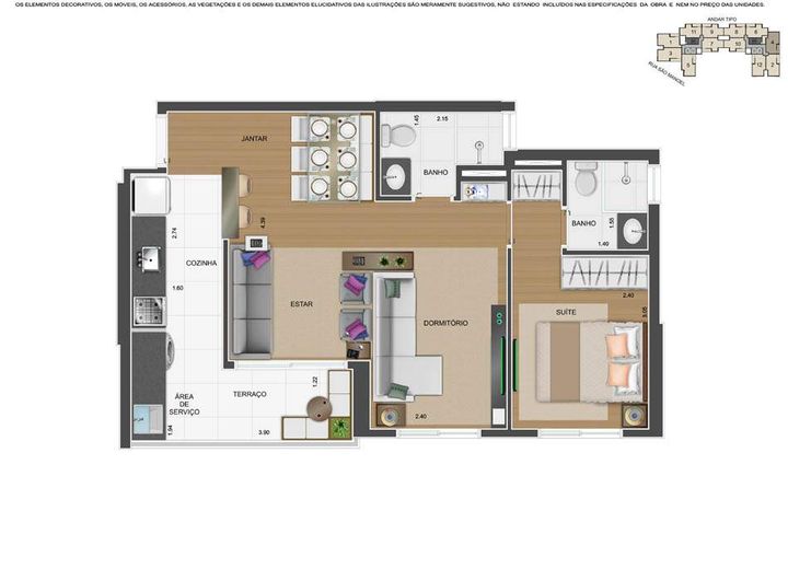 Apartamento com 2 Quartos à Venda, 50 m² em Centro - Diadema