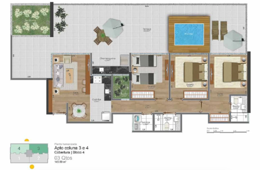 Imagem Cobertura com 3 Quartos à Venda, 145 m² em Alto - Teresópolis Imagem Cobertura com 3 Quartos à Venda, 145 m² em Alto - Teresópolis