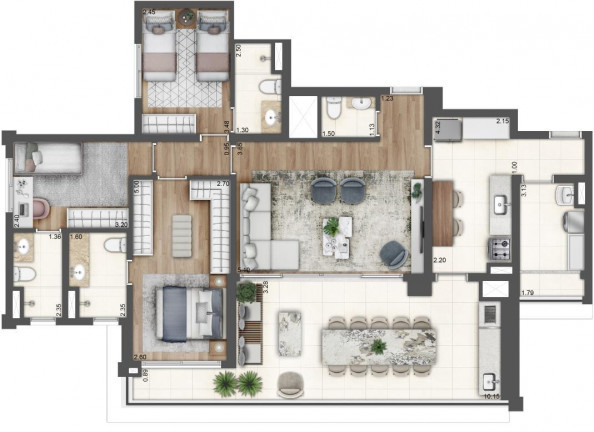 Imagem Apartamento com 3 Quartos à Venda, 127 m² em Sacomã - São Paulo Imagem Apartamento com 3 Quartos à Venda, 127 m² em Sacomã - São Paulo