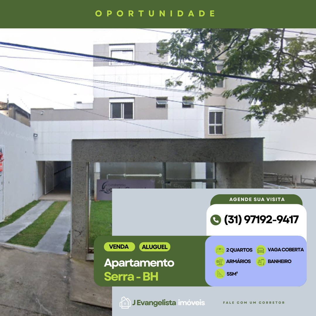 Apartamento com 2 Quartos para Alugar, 54 m² em Serra - Belo Horizonte
