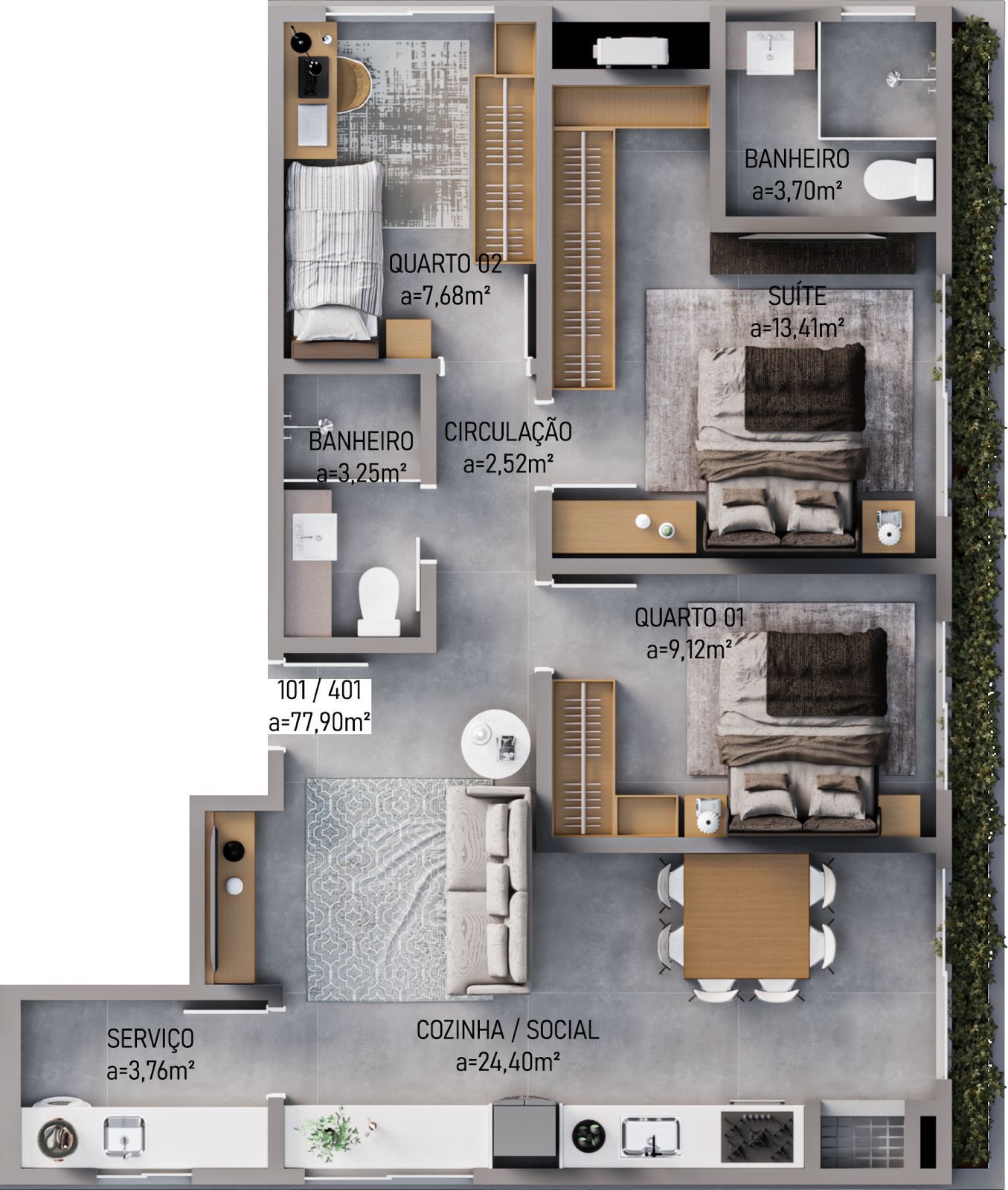Imagem Apartamento com 3 Quartos à Venda, 72 m² em Pedra Branca - Palhoça Imagem Apartamento com 3 Quartos à Venda, 72 m² em Pedra Branca - Palhoça