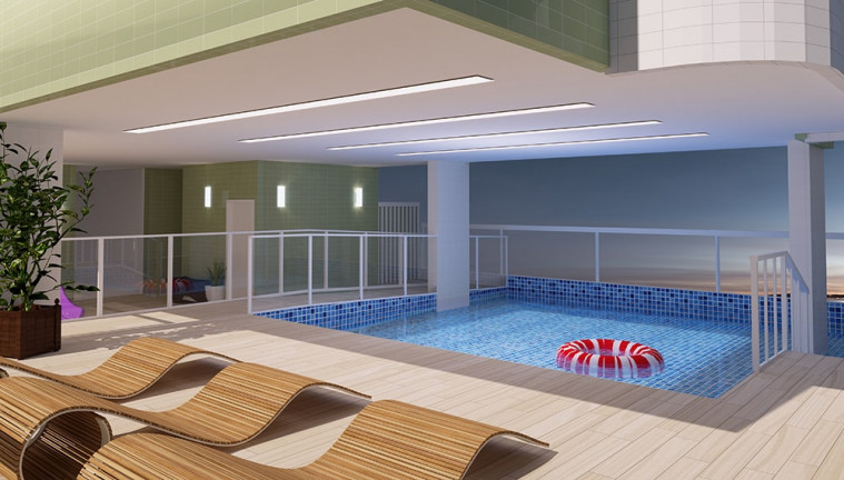Apartamento com 2 Quartos à Venda, 61 m² em Caiçara - Praia Grande