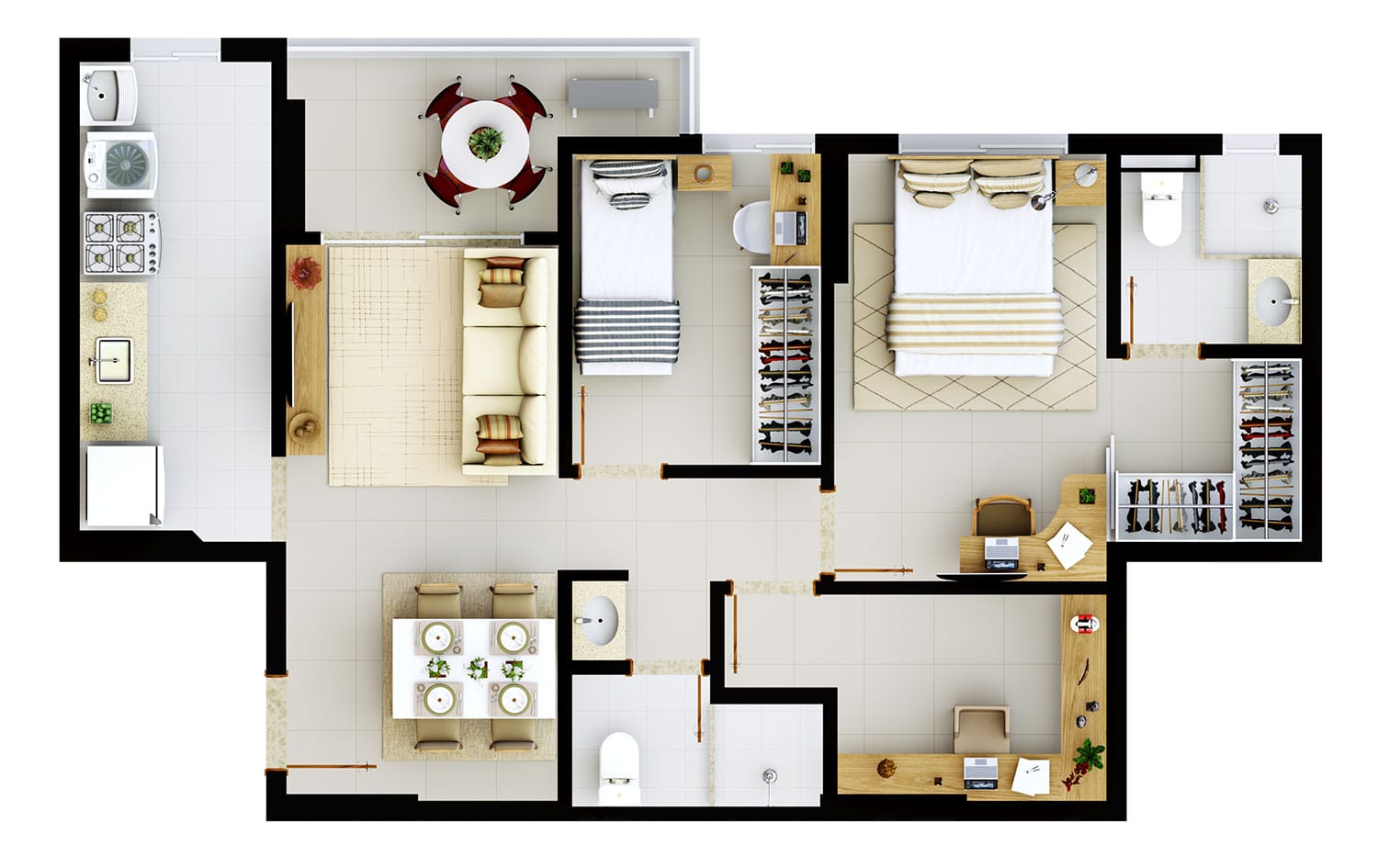 Imagem Apartamento com 2 Quartos à Venda, 61 m²em Santa Teresa - Salvador