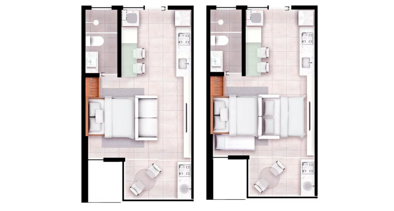 Imagem Apartamento com 1 Quarto à Venda, 30 m² em Praia Muro Alto - Ipojuca