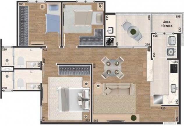 Imagem Apartamento com 3 Quartos à Venda, 83 m² em Centro - São José dos Pinhais Imagem Apartamento com 3 Quartos à Venda, 83 m² em Centro - São José dos Pinhais