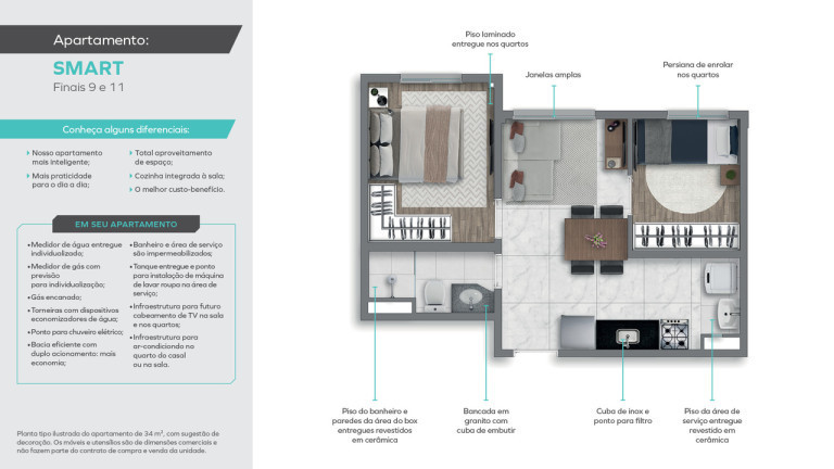 Imagem Apartamento com 2 Quartos à Venda,  em Santo Amaro - São Paulo