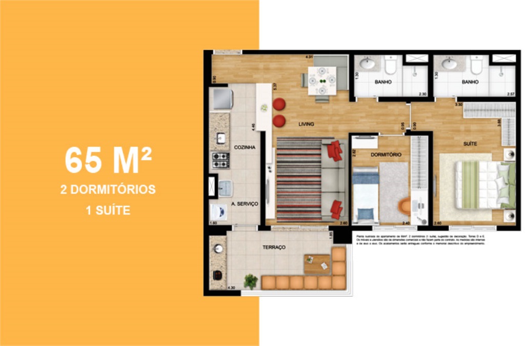 Imagem Apartamento com 2 Quartos à Venda, 65 m² em Centro - Diadema
