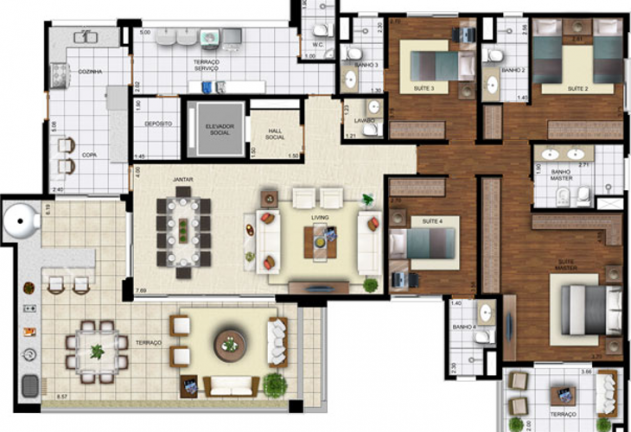Imagem Apartamento com 4 Quartos à Venda ou Temporada, 216 m²em Paraíso - São Paulo
