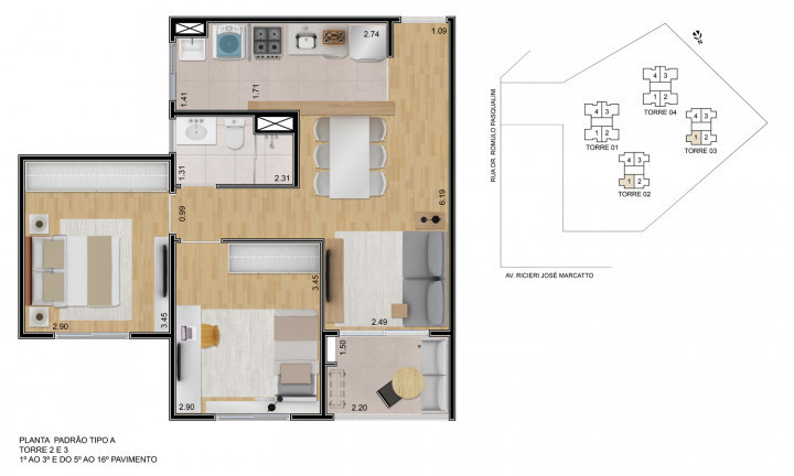 Imagem Apartamento com 2 Quartos à Venda, 57 m² em Jardim São Pedro - Mogi das Cruzes