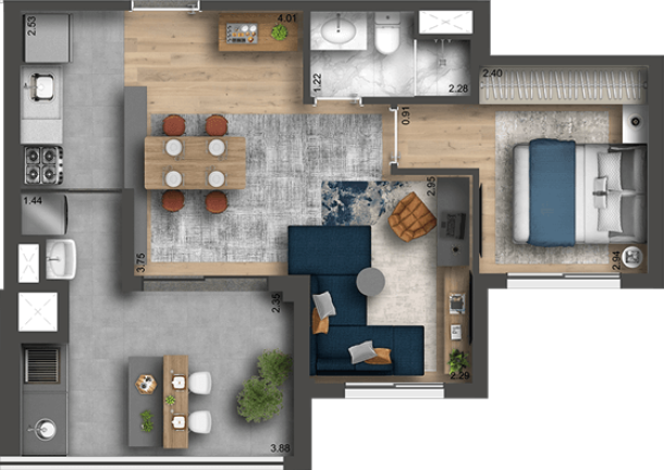 Imagem Apartamento com 2 Quartos à Venda, em Vila Firmiano Pinto - São Paulo Imagem Apartamento com 2 Quartos à Venda, em Vila Firmiano Pinto - São Paulo