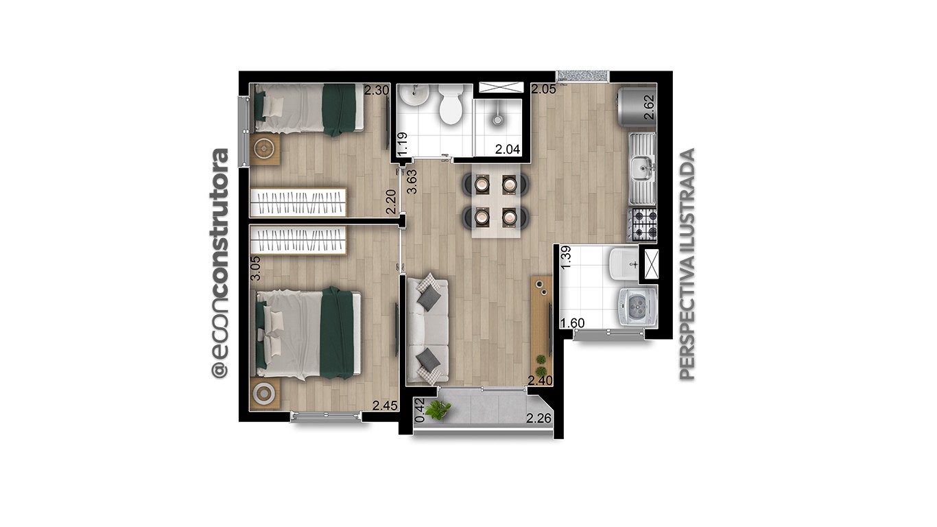 Imagem Apartamento com 2 Quartos à Venda, 37 m² em Chácara Califórnia - São Paulo