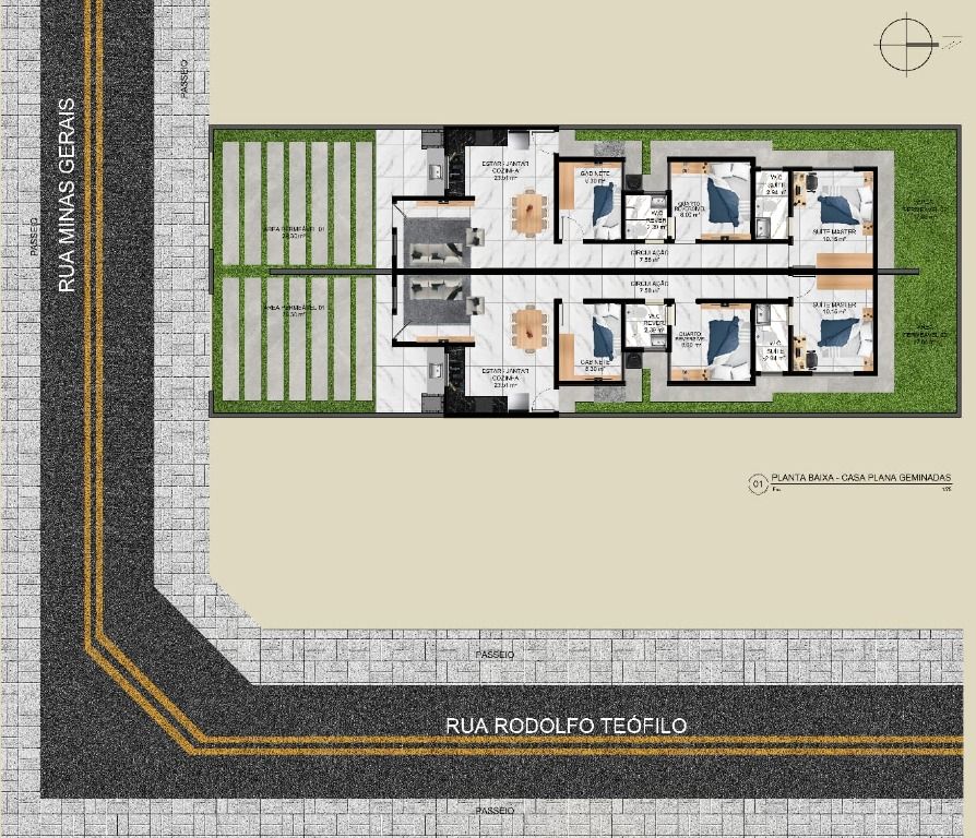 Imagem Casa com 3 Quartos à Venda, 80 m²em Tabapuá Brasília - Caucaia